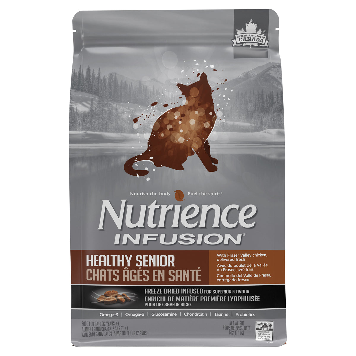 Nourriture Nutrience Infusion, Chats âgés en santé, Poulet, 5 kg