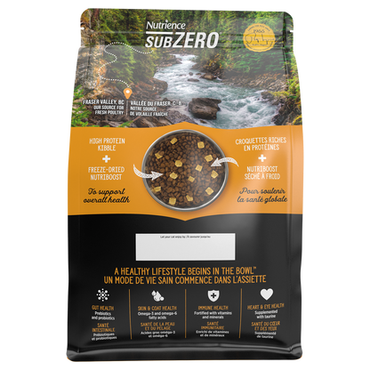 Nourriture Nutrience SubZero pour chats, Vallée du Fraser, 1,8 kg