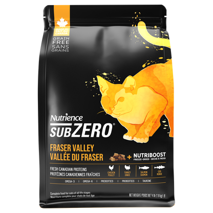 Nourriture Nutrience SubZero pour chats, Vallée du Fraser, 1,8 kg