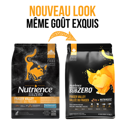 Nourriture Nutrience SubZero pour chats, Vallée du Fraser, 1,8 kg