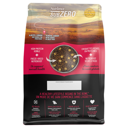 Nourriture Nutrience SubZero pour chats, Gibier des Prairies, 1,8 kg