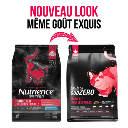 Nourriture Nutrience SubZero pour chats, Gibier des Prairies, 1,8 kg