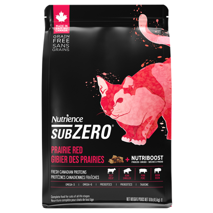 Nourriture Nutrience SubZero pour chats, Gibier des Prairies, 4,5 kg