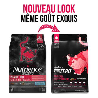 Nourriture Nutrience SubZero pour chats, Gibier des Prairies, 4,5 kg