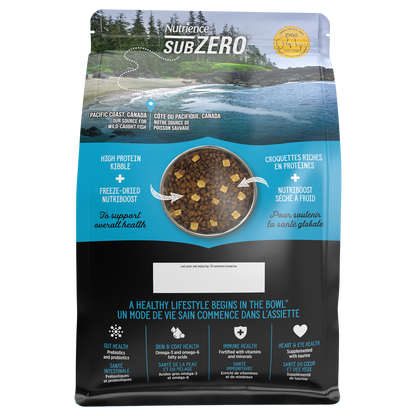 Nourriture Nutrience SubZero pour chats, Pacifique canadien, 1,8 kg