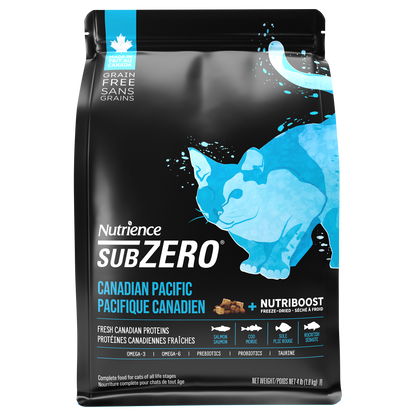Nourriture Nutrience SubZero pour chats, Pacifique canadien, 1,8 kg