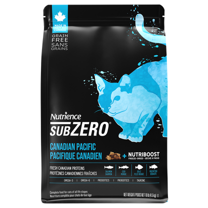 Nourriture Nutrience SubZero pour chats, Pacifique canadien, 4,5 kg
