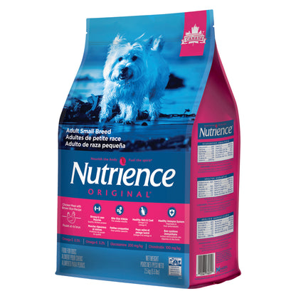 Nourriture Nutrience Original, Adultes de petite race, Poulet et riz brun, 2,5 kg