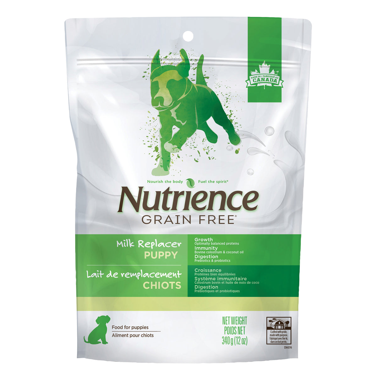 Lait de remplacement Nutrience pour chiots, 340 g