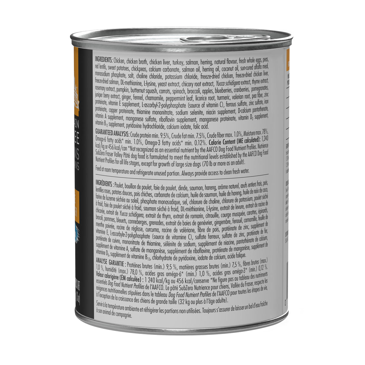 Pâté Nutrience SubZero pour chiens, Vallée du Fraser, 369 g