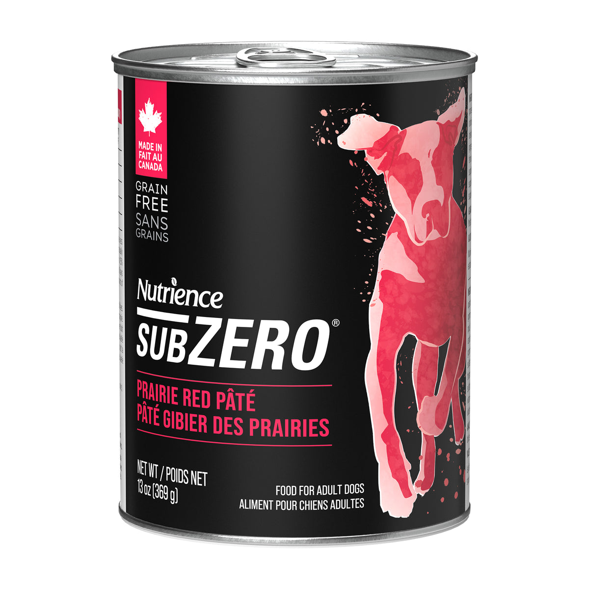 Pâté Nutrience SubZero pour chiens, Gibier des Prairies, 369 g