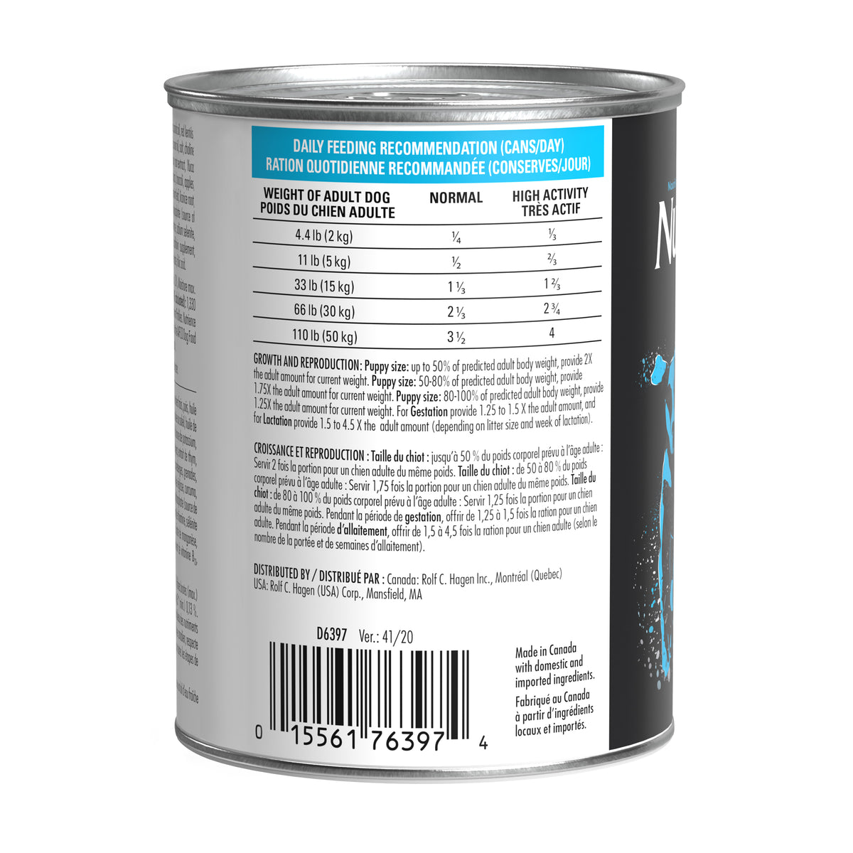 Pâté Nutrience SubZero pour chiens, Pacifique canadien, 369 g