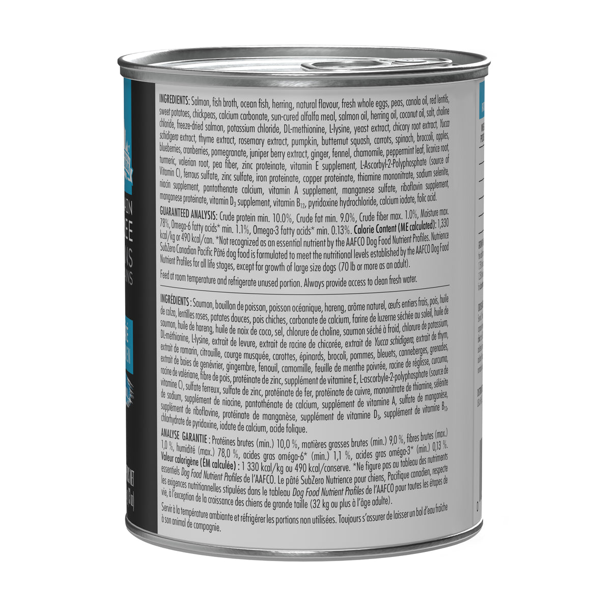 Pâté Nutrience SubZero pour chiens, Pacifique canadien, 369 g