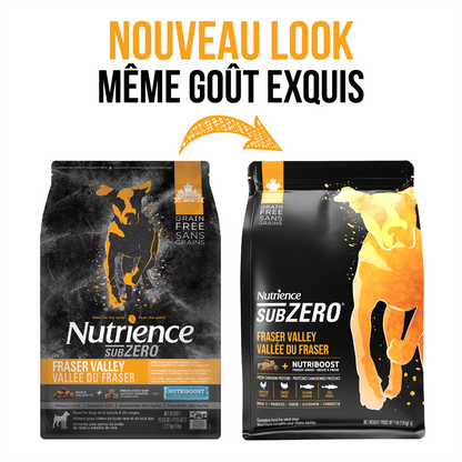 Nourriture Nutrience SubZero pour chiens, Vallée du Fraser, 1,8 kg