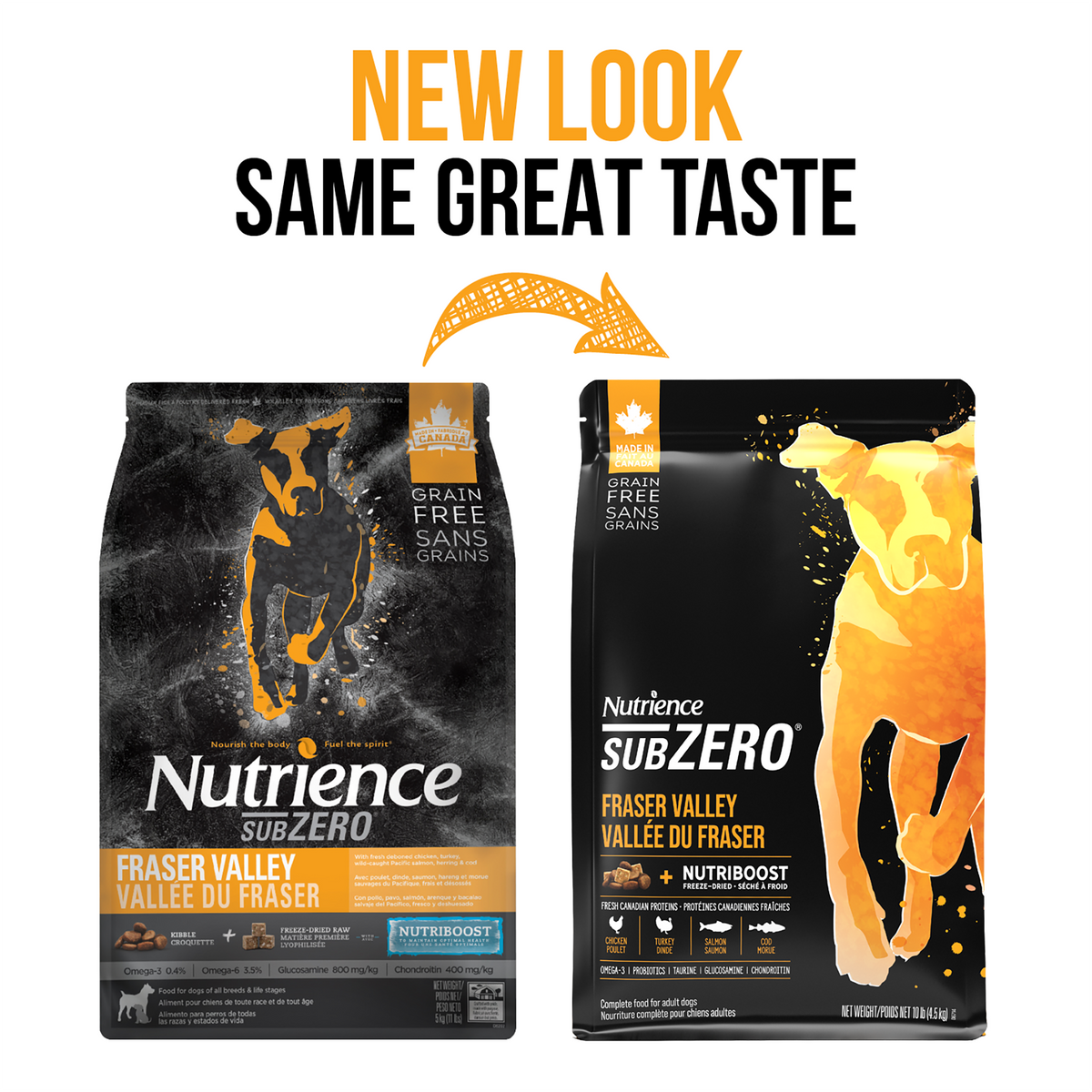 Nourriture Nutrience SubZero pour chiens, Vallée du Fraser, 4,5 kg