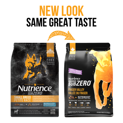 Nourriture Nutrience SubZero pour chiens de petite race, Vallée du Fraser, 1,8 kg