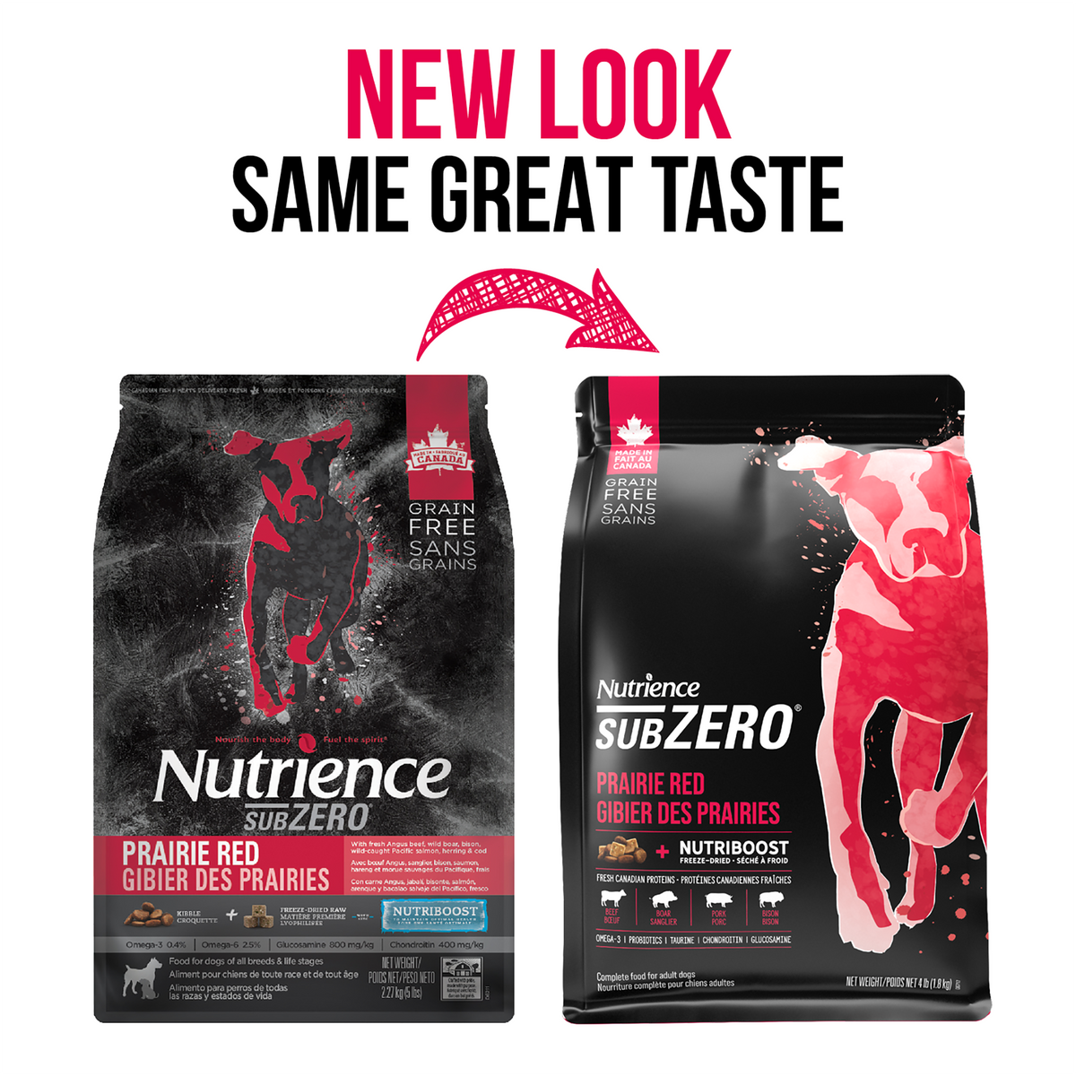 Nourriture Nutrience SubZero pour chiens, Gibier des Prairies, 1,8 kg