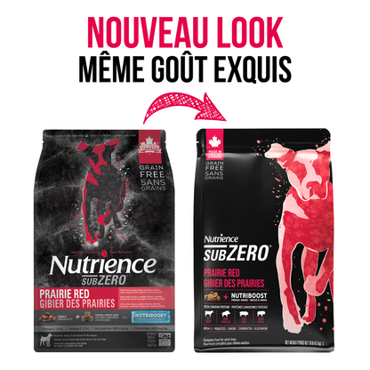 Nourriture Nutrience SubZero pour chiens, Gibier des Prairies, 4,5 kg