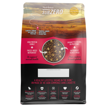 Nourriture Nutrience SubZero pour chiens de petite race, Gibier des Prairies, 4,5 kg
