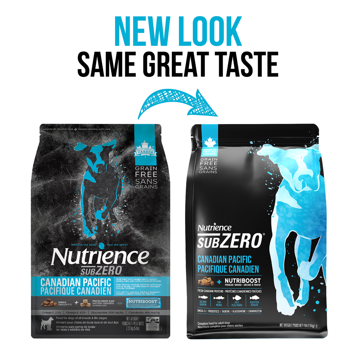 Nourriture Nutrience SubZero pour chiens, Pacifique canadien,1,8 kg
