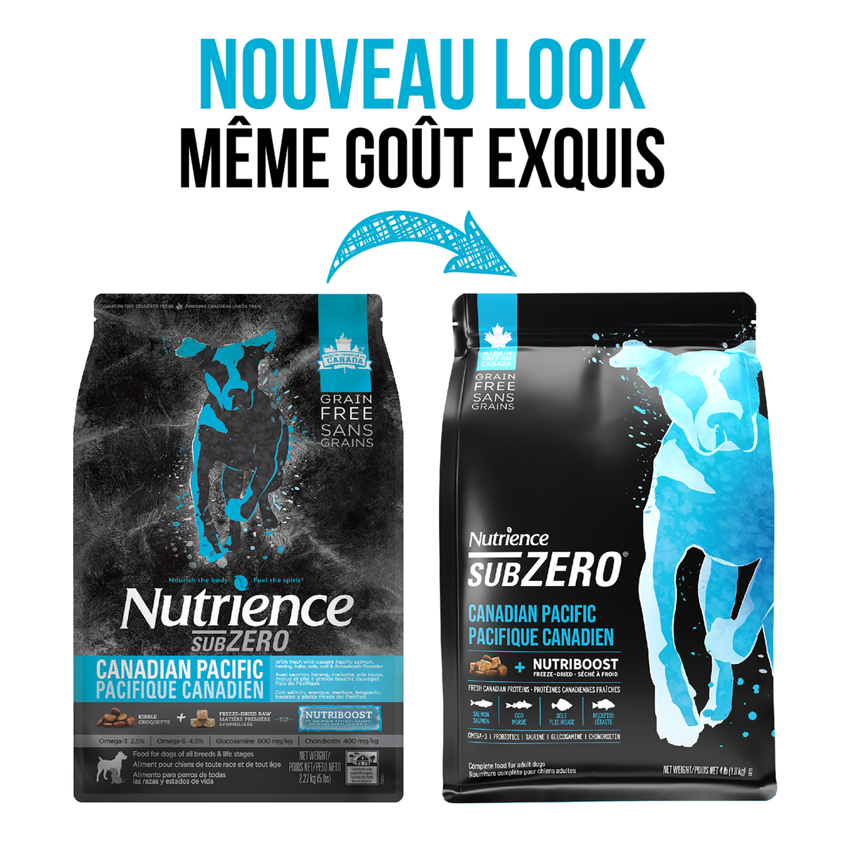 Nourriture Nutrience SubZero pour chiens, Pacifique canadien,1,8 kg
