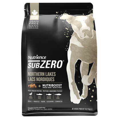 Nourriture Nutrience SubZero pour chiens, Lacs nordiques, 1,8 kg