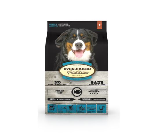Nourriture OBT pour chien de grande race au poisson - Oven-Baked Tradition