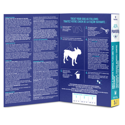 Traitement K9 Praventa 360, chiens de taille moyenne, 3 tubes