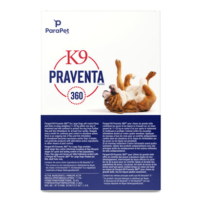 Traitement K9 Praventa 360, chiens de grande taille, 3 tubes