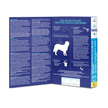 Traitement K9 Praventa 360, chiens de très grande taille, 3 tubes