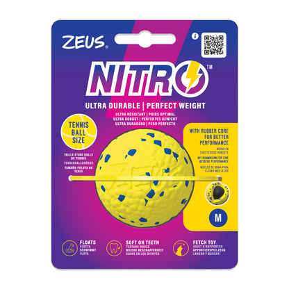 Jouet Nitro Zeus, balle lestée, moyenne, diam. 6,3 cm (2,5 po)
