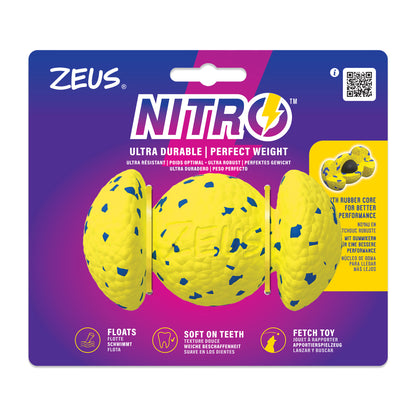 Jouet Nitro Zeus, balle lestée agrippante, diam. 12,4 cm (9 po)